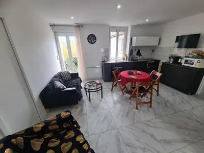 Cuisine ou kitchenette dans l'établissement Rive gauche Rive droite Appartements Cosy très bien situés