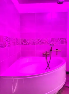 Salle de bains dans l'établissement L escapade dorée