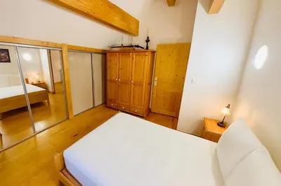 Un ou plusieurs lits dans un hébergement de l'établissement L'échappée belle - Maison - Proche Le Creusot