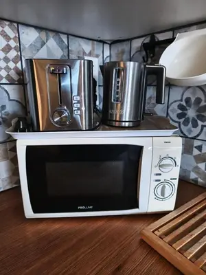 Cuisine ou kitchenette dans l'établissement Maison familiale cosy & nature, Charolais