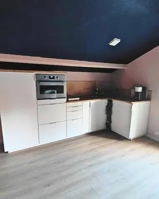 Cuisine ou kitchenette dans l'établissement LOVEROOM - Le pavillon des arômes