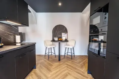 Cuisine ou kitchenette dans l'établissement Saga - Cinema Room