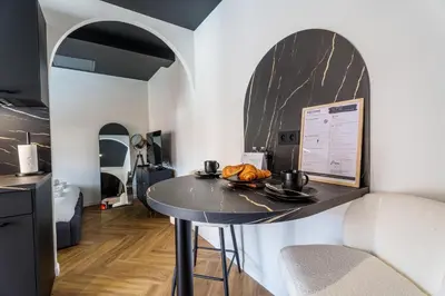 Cuisine ou kitchenette dans l'établissement Saga - Cinema Room
