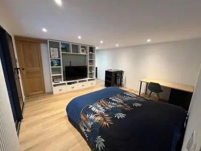 Télévision ou salle de divertissement dans l'établissement Studio - Doubs Jura