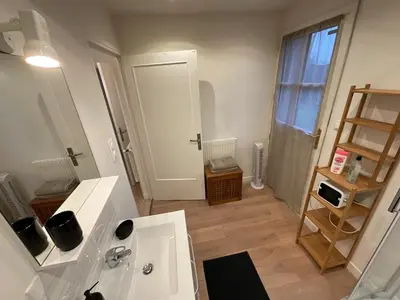 Salle de bains dans l'établissement La Petite Maison en Ville