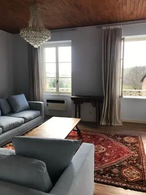 Coin salon dans l'établissement La Maison de Belles Vues