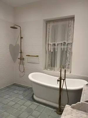 Salle de bains dans l'établissement La Maison de Belles Vues