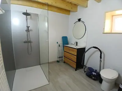 Salle de bains dans l'établissement A l'Orée des Champs