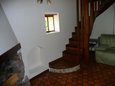 Coin salon dans l'établissement La Maison du Sabotier