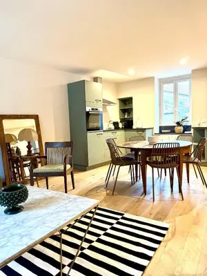 Cuisine ou kitchenette dans l'établissement Casa Luna Burgundy