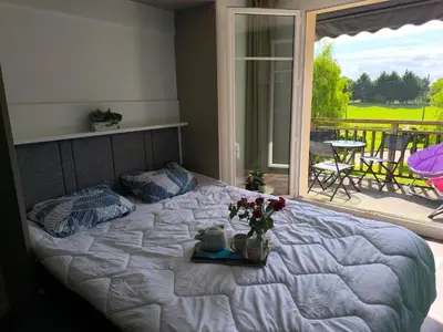 Un ou plusieurs lits dans un hébergement de l'établissement Gîte Le 47