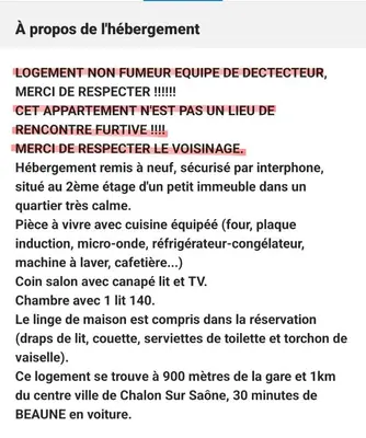 Plan de l'établissement Calme et Confort