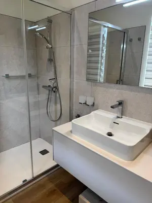 Salle de bains dans l'établissement Villa du Parc de Scey