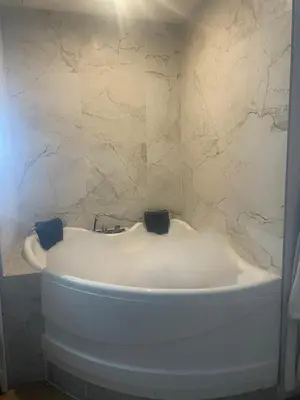 Salle de bains dans l'établissement Appartement Jacuzzi proche Cité Gastronomique