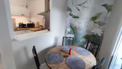 Cuisine ou kitchenette dans l'établissement Les 2 Mansart