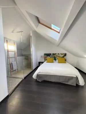Un ou plusieurs lits dans un hébergement de l'établissement Petit Loft proche Place Darcy