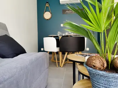 Coin salon dans l'établissement Ateliers des rêves - climatisé, Dijon centre