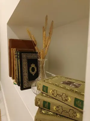 Bibliothèque dans la maison d'hôtes