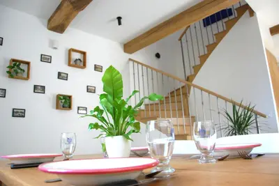Plan de l'établissement Charmante maison 2 chambres et parking privé