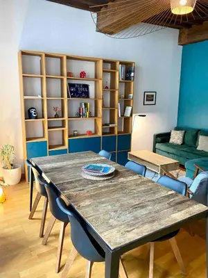 Coin salon dans l'établissement Le Verrerie with 2 bedrooms, Historic Center