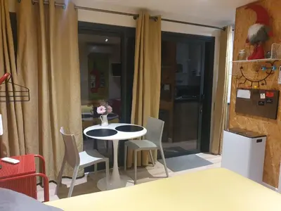 Coin salon dans l'établissement Le jardin de Séverine