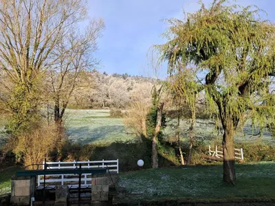 Paysage naturel près de le chalet
