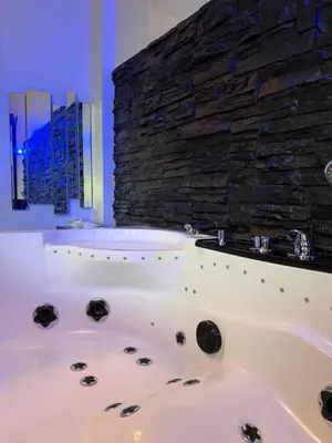 Salle de bains dans l'établissement La douce parenthèse