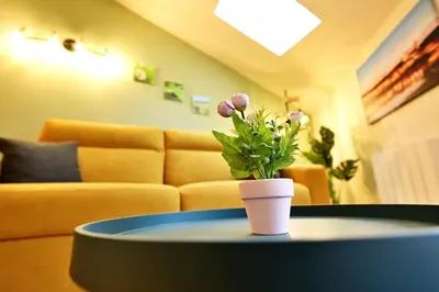 Coin salon dans l'établissement Élégant studio à Tournus - logement moderne et bien situé - ROGER