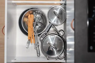 Cuisine ou kitchenette dans l'établissement Le Jaune Girasol - Résidence Mariotte