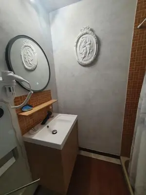 Salle de bains dans l'établissement Bruyère et Charmes de Bourgogne