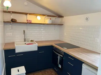 Cuisine ou kitchenette dans l'établissement Old stone house Burgundy France