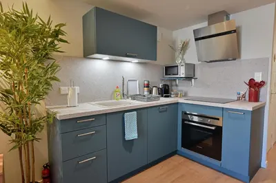 Cuisine ou kitchenette dans l'établissement Appartement Georgio