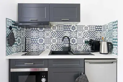 Cuisine ou kitchenette dans l'établissement Villa Napoléon - Appart'hôtels au coeur d'Autun - Contact Hôtels