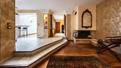 Coin salon dans l'établissement Le 42 Authentique Terrasse et Parking privé