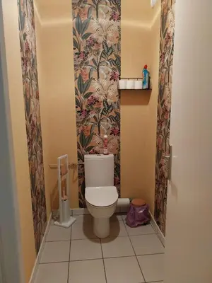 Salle de bains dans l'établissement Country apartment