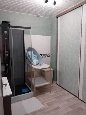 Salle de bains dans l'établissement Country apartment