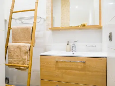 Salle de bains dans l'établissement Boheme Appart Cosy Centre Dijon