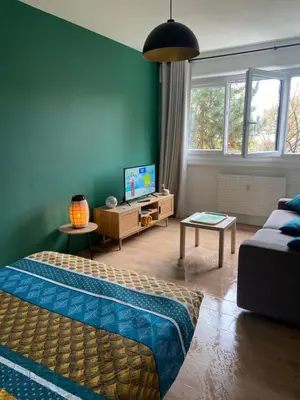 Télévision ou salle de divertissement dans l'établissement Le Cosy
