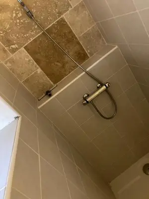 Salle de bains dans l'établissement Maison à la campagne