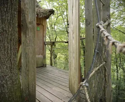 Paysage naturel près de la tente de luxe