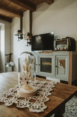 Cuisine ou kitchenette dans l'établissement Chez Fanfan