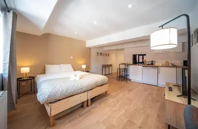 Cuisine ou kitchenette dans l'établissement Le Saint-Georges 6