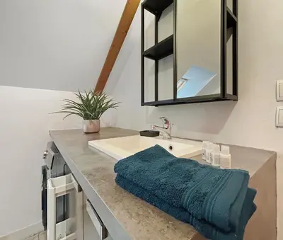 Plan de l'établissement Appart cosy avec balcon et parking, proche Dijon