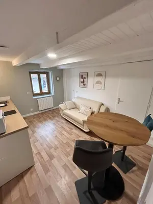 Cuisine ou kitchenette dans l'établissement Le petit cocon