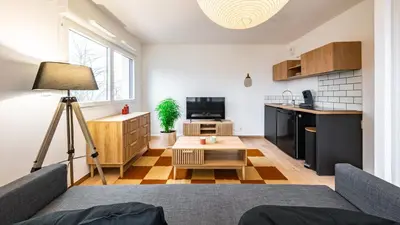 Cuisine ou kitchenette dans l'établissement Studio Le Chicago - By Primo Dijon