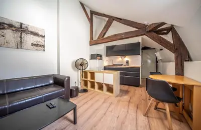 Cuisine ou kitchenette dans l'établissement Le concon saint georges
