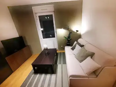 Coin salon dans l'établissement Le Garibaldi - Apt 2 prs, Quartier République