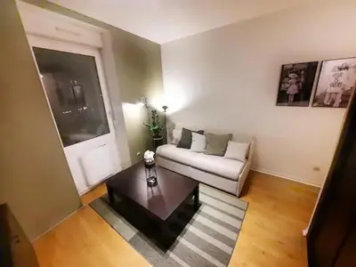 Coin salon dans l'établissement Le Garibaldi - Apt 2 prs, Quartier République