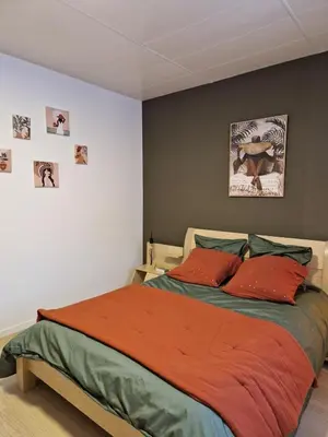 Un ou plusieurs lits dans un hébergement de l'établissement L'Instant Bourguignon