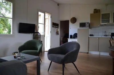 Cuisine ou kitchenette dans l'établissement Chateau de Salorges - Field gite I